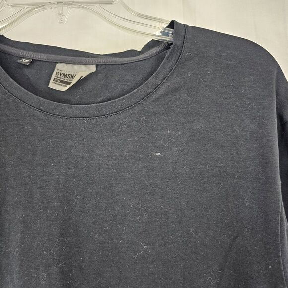 Gymshark Men Black Short Sleeve Performance T Shirt 2XL - Picture 2 of 4